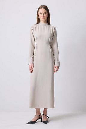 لباس حجاب طوسی زنانه نیمه فیت Touche Prive - کد 904669992