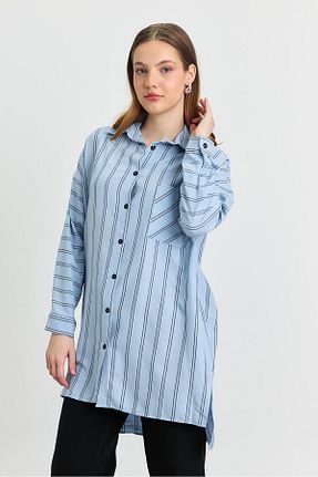 تونیک آبی زنانه بافتنی Rays - کد 904679530