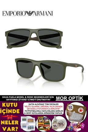 عینک آفتابی مشکی مردانه 57 Emporio Armani - کد 899575701