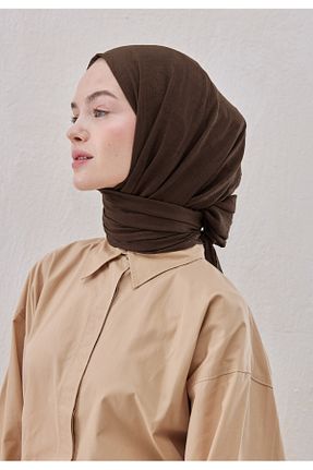 شال قهوه ای زنانه پلی استر Fresh - کد 904675540