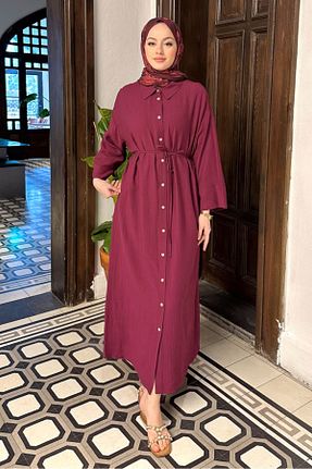 لباس حجاب بنفش زنانه رگولار Ovn. - کد 904693688