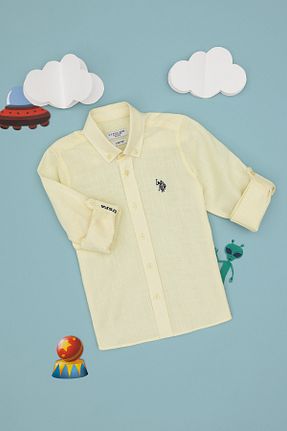 پیراهن زرد بچه گانه رگولار U.S. Polo Assn. - کد 904697988