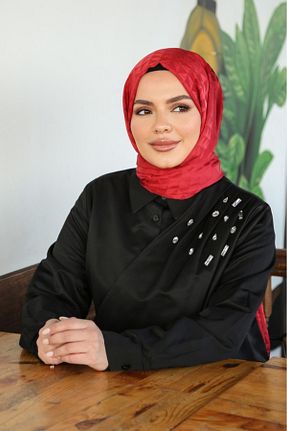 شال زرشکی زنانه Armine - کد 904693536