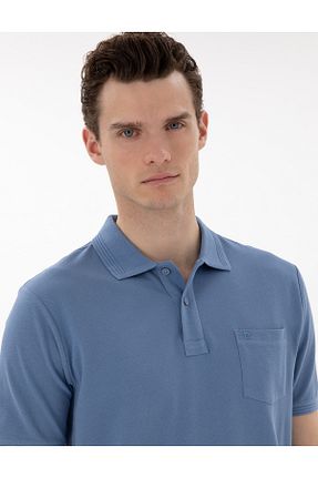 پولوشرت آبی مردانه %100 پنبه Pierre Cardin - کد 904690967