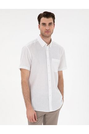 پیراهن سفید مردانه رگولار Pierre Cardin - کد 904696670