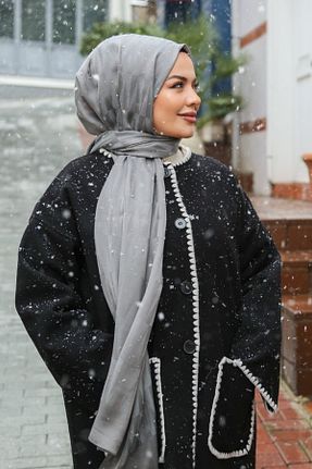 شال طوسی زنانه پنبه پلی استر Armine - کد 906067104