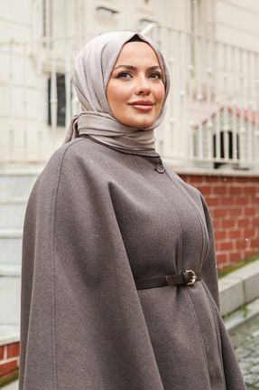 شال قهوه ای زنانه پنبه ای Armine - کد 904690402