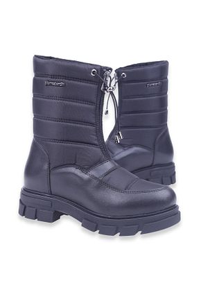 بوت / نیم بوت مشکی زنانه پاشنه تخت Pierre Cardin - کد 356907838