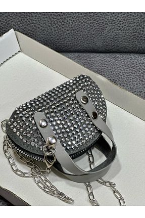 کیف دوشی طوسی زنانه ESTUTE - کد 904706851