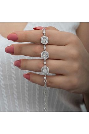 دستبند نقره رنگی زنانه 925 عیار Gumush - کد 892996391