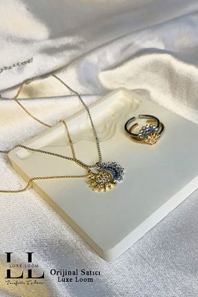 ست استیل زرد زنانه برنجی Luxe Loom Zarafetin Işıltısı - کد 904701011