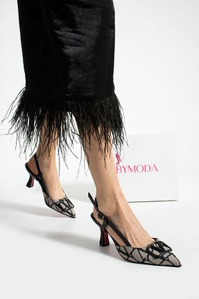 کفش استایلیتو مشکی پاشنه نازک Bymoda - کد 906096599