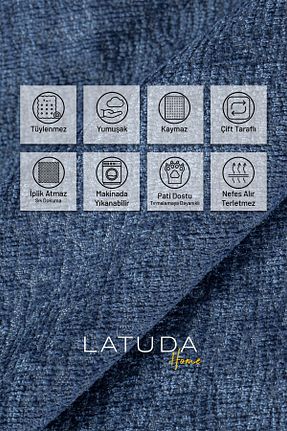 کاور مبل آبی Şönil Latuda Home - کد 904712017