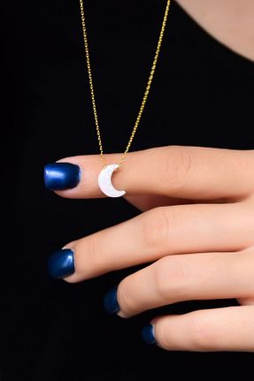 گردنبند نقره طلائی زنانه 925 عیار Papatya Silver - کد 139597925