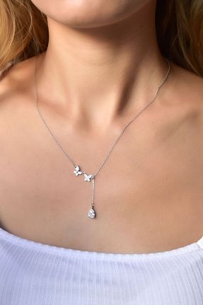 گردنبند نقره زنانه 925 عیار Papatya Silver - کد 144407398