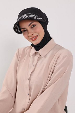 کلاه شنای حجاب مشکی زنانه Aisha