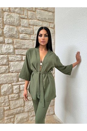 ست بالاتنه و پائین تنه خاکی زنانه بافتنی sportiness - کد 904720561