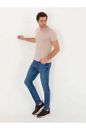 شلوار جین آبی مردانه پاچه تنگ Cacharel - کد 904723281