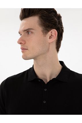 پولوشرت قهوه ای مردانه پنبه ای Pierre Cardin - کد 904717574