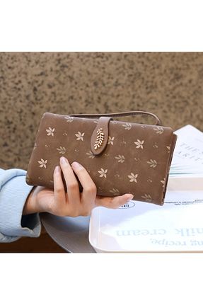 کیف پول قهوه ای زنانه ابعاد بزرگ rinkadoll - کد 904715900