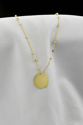 گردنبند نقره طلائی زنانه 925 عیار Papatya Silver - کد 187094408