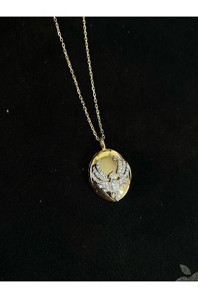 گردنبند نقره زرد زنانه 925 عیار Adieu Silver - کد 904715555