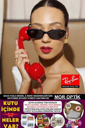 عینک آفتابی مشکی زنانه 53 Ray-Ban - کد 904824211
