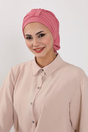 شال صورتی زنانه پلی استر Aisha