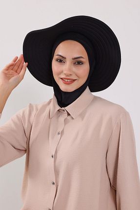 کلاه شنای حجاب مشکی زنانه Aisha