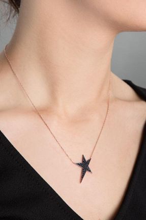 گردنبند نقره طلائی زنانه 925 عیار Papatya Silver - کد 52373682