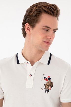 پولوشرت سفید مردانه پنبه ای U.S. Polo Assn. - کد 904916219