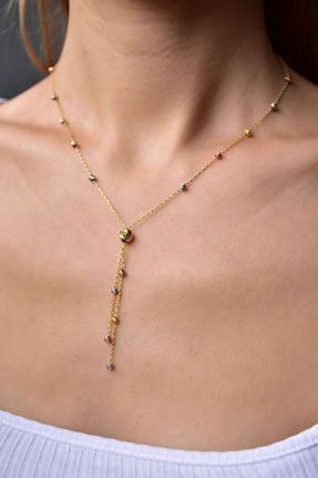 گردنبند نقره صورتی زنانه 925 عیار Papatya Silver - کد 148419715