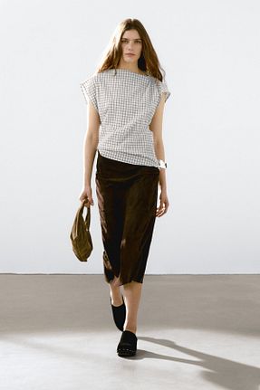 بلوز سفید زنانه ساده Massimo Dutti - کد 906233187