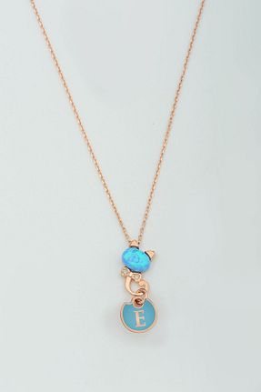 گردنبند نقره طلائی زنانه 925 عیار Papatya Silver - کد 71648008