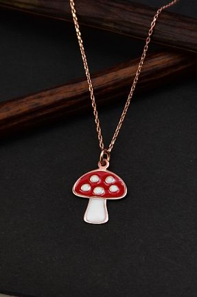 گردنبند نقره صورتی زنانه 925 عیار Papatya Silver - کد 93454852