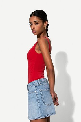 دامن آبی زنانه پنبه ای Bershka - کد 904832159