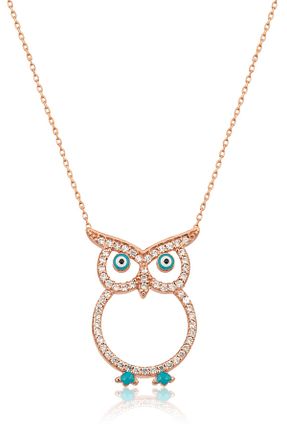 گردنبند نقره طلائی زنانه 925 عیار Papatya Silver - کد 32120523