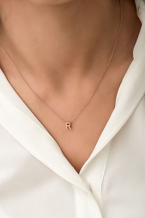 گردنبند نقره طلائی زنانه 925 عیار Papatya Silver - کد 32120659