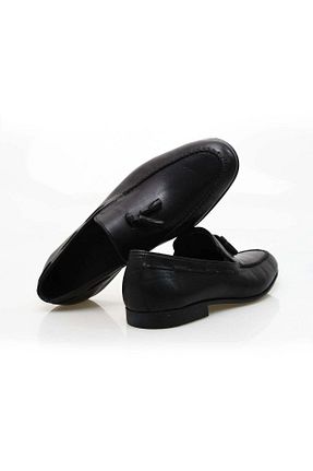 کفش کلاسیک مشکی مردانه چرم خالص Butik - کد 904828148