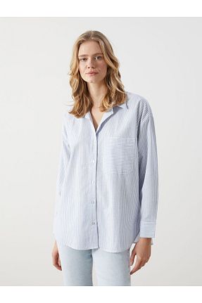 پیراهن آبی زنانه رگولار LC Waikiki - کد 930817744