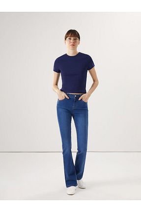 شلوار جین آبی زنانه پاچه ساده LC Waikiki - کد 930712420