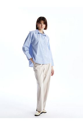 پیراهن آبی زنانه رگولار LC Waikiki - کد 930797196