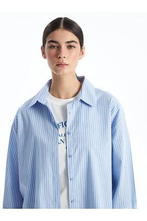 پیراهن آبی زنانه Boxy LC Waikiki - کد 904816968