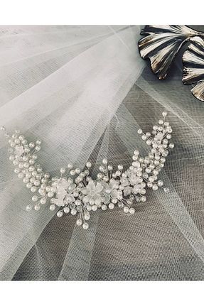 تاج سفید زنانه Merio tasarım - کد 445080444