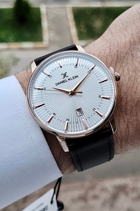 ساعت مچی قهوه ای مردانه 43 میلی متر Daniel Klein - کد 904691388