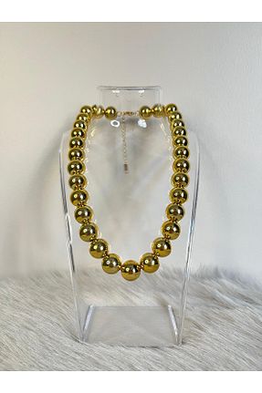 گردنبند استیل ( فولاد ) طلائی زنانه استیل ضد زنگ DENİZ ERKUL JEWELRY - کد 904902901