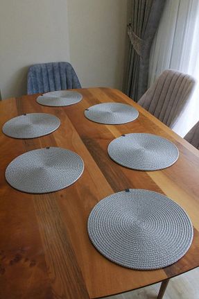 سرویس آمریکائی طوسی گرد Wood Design - کد 904898736