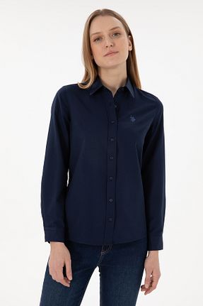 پیراهن سرمه ای زنانه یقه پیراهنی U.S. Polo Assn. - کد 862507958