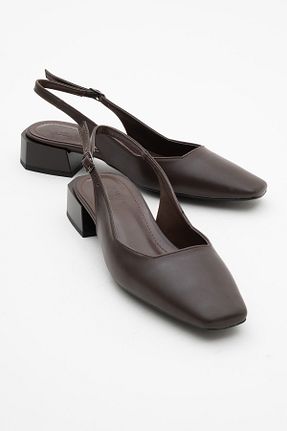 صندل قهوه ای زنانه پاشنه ضخیم luvishoes - کد 820441322