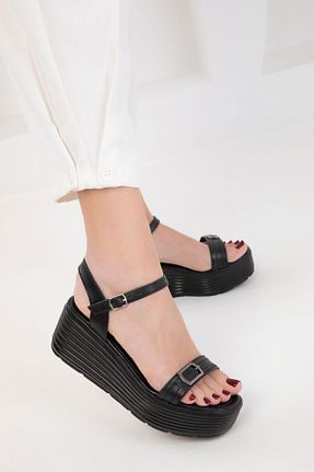 کفش پاشنه بلند پر مشکی زنانه پاشنه متوسط (5-9 سانتی متر) SOHO - کد 902470891